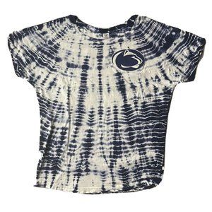Vintage 90s Penn State Tie Dye T-Shirt - Womens Large Oversized Fit - USA MADE
